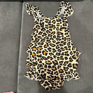 NWOT Lana Leopard Bubble Romper